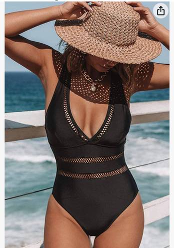 Beachsissi Women One Piece Swimsuit Sexy Deep V Neck Cross Back Bathing Suit