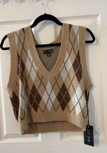 Sweater Vest Brown Size L