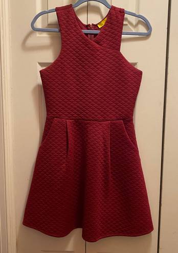 Dee Elle Little Maroon Dress