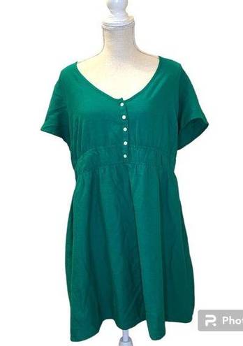 Isabel Maternity  Green Dress in Size Large