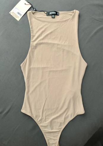 Missguided Tan Seamless Racer Neck Bodysuit