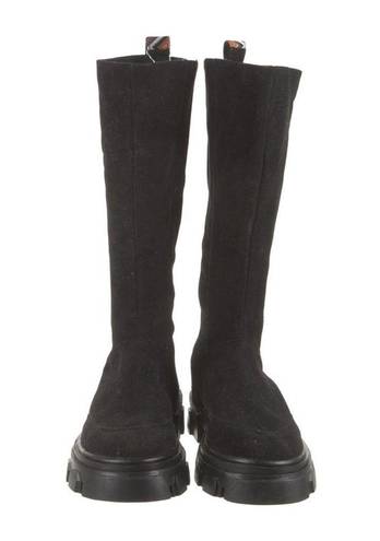 Farm Rio  Suede Grosgrain Trim Riding Boots size 7.5 (S5)