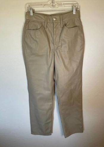 Madewell NEW  | Faux Leather "The Perfect Vintage Straight" Pant Size 27