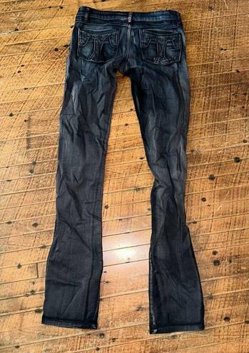 Tripp NYC  gothic black acid wash vintage size 1 jeans