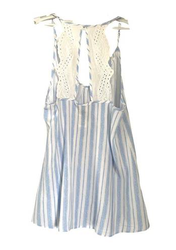 In Bloom by Jonqail striped tank eyelet detail spaghetti strap tank size M NWOT