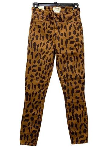 L'Agence L’Agence Margot Leopard Crop Skinny Jeans, Size 25, NWT