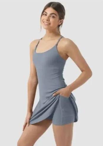 Softlyzero™ Plush Backless Split Hem 2-in-1 Side Pocket Mini Tennis Active  Dress