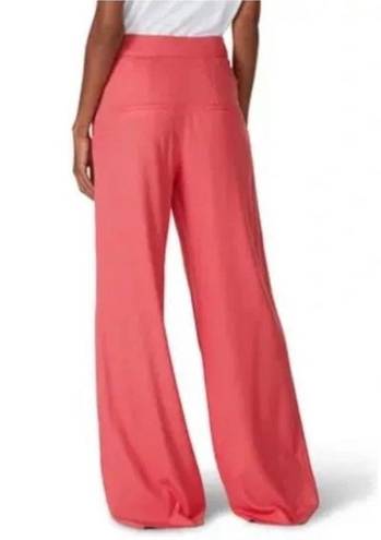 Veronica Beard  Melon NOEL Pleated Woven Viscose Trousers Size 8 Pants