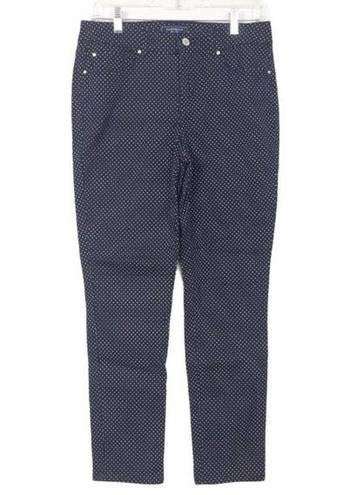 Charter Club  Navy Blue Polka Dot Skinny Jeans