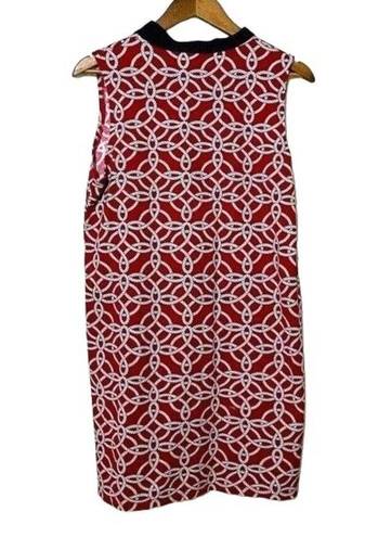 Talbots  Sleeveless V-Neckline Red White and Navy Medium