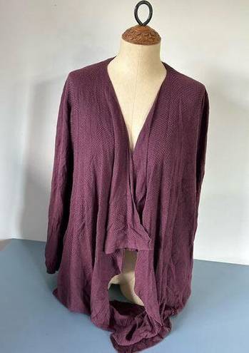 Torrid  womens maroon cardigan size 1 (1X) open front long sleeves