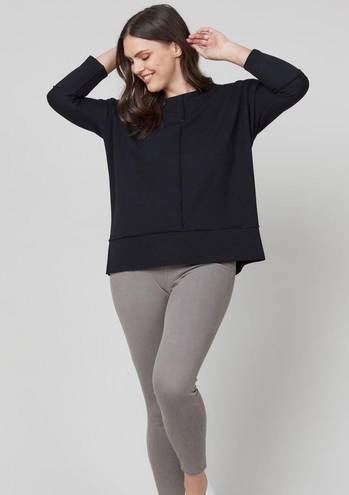 Spanx  Perfect Length Top, Dolman 3/4 Sleeve in Very Black