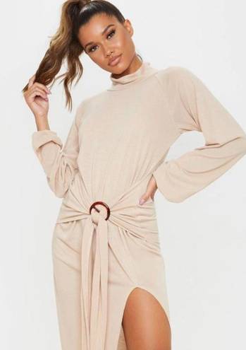 Pretty Little Thing Beige ring midi/maxi dress 