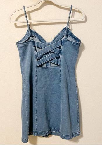 Newbury Kustom Newburk Kustoms Denim Snap Up Dress