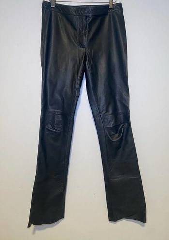 Laundry by Shelli Segal Y2K Pants  Black Leather Pants SIZE 6