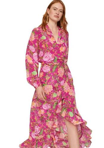 Rococo  Sand Chloe Wrap Maxi Dress in Pink XLarge Womens Long Gown