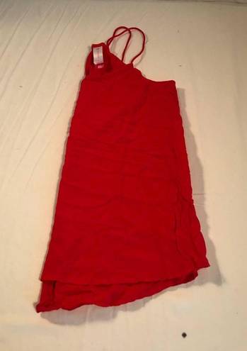 No Bo Flowy Tank Top Womens Sz Small Red Lightweight Top