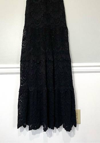 Nightcap Positano Black Lace Off Shoulders Maxi Dress