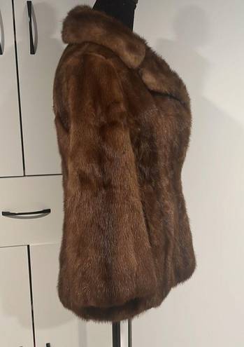 Real mink fur jacket . Size XS