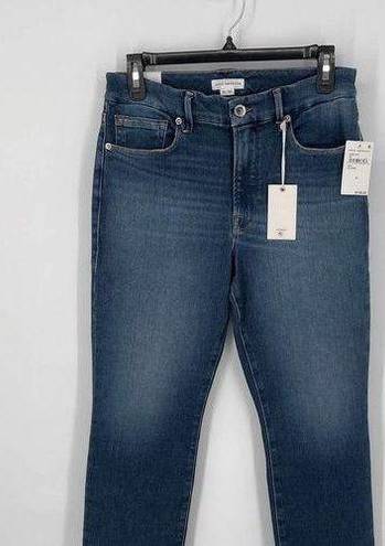 Good American  Good Petite Straight Jeans NEW Size 10 Cropped Women's Dark Blue