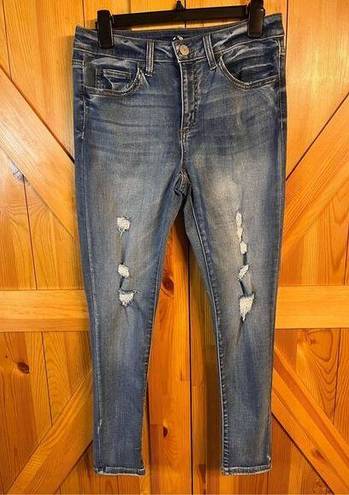 Authentic American Heritage So  Jeans 9 Blue High Rise Ankle Jegging (3274)