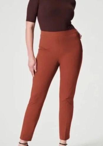 Spanx NWT  On-the-Go Ankle Slim Straight Pant IN Bronze Glow