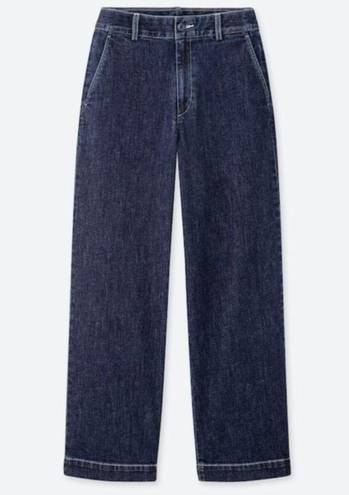 Uniqlo  High Waisted Wide Straight Denim Pants