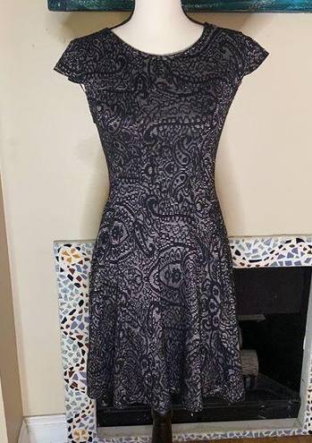 RD Style  Black Patterned Dress