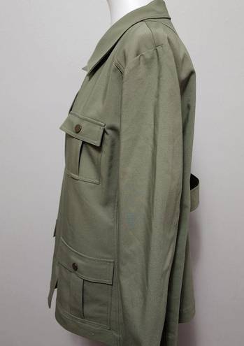 Emmaline Emmeline olive cotton blend utility jacket size 16