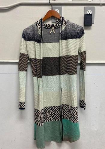 BKE Striped Long Sleeves Tunic Cardigan