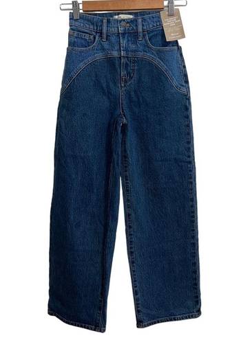 Madewell NEW NWT  The Perfect Vintage Wide-Leg Crop Jean Sonoma Wash Yoke Edition