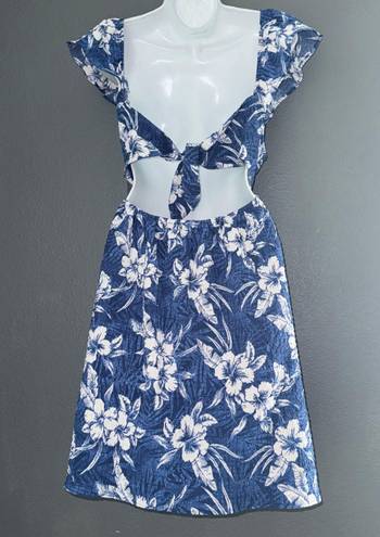 American Eagle New w/ $54 Tags  Blue Flower Sundress Dress Women’s size XL