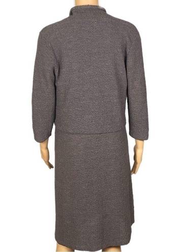 Eileen Fisher  2-Piece-matching Dress and Jacket. 100% Boiled Wool. Small. EUC