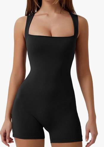 Bodycon Jumpsuit Black Size M