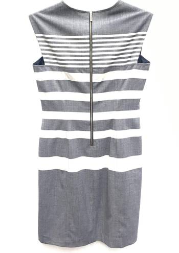 Tommy Hilfiger NWOT 6  Cocktail Grey Striped Dress