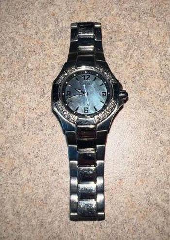 Seiko  Coutura 28MM Black MOP Dial S-Steel Bracelet Women's Watch