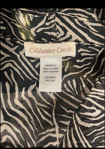 Coldwater Creek Kimono for Women Zebra Print One Size by