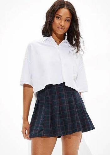 American Eagle  Plaid Pleated Mini Skirt