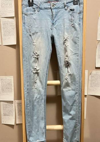 Wax Jean Light Blue Ripped Jeans with Pockets