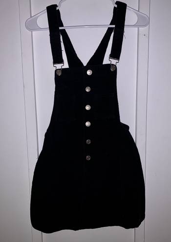 I & M Jeans Corduroy Overall Black Dress 