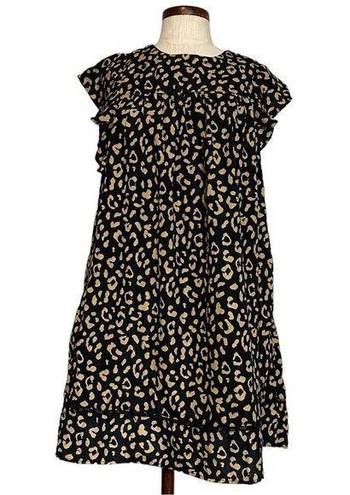 &merci &merci leopard babydoll dress