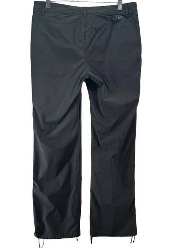 Rei Co-op  Womens Northway Pants 10 Black Cinch Leg Mid Rise Stretch Hiking