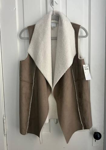 Nordstrom Rack Fleece Suede Vest