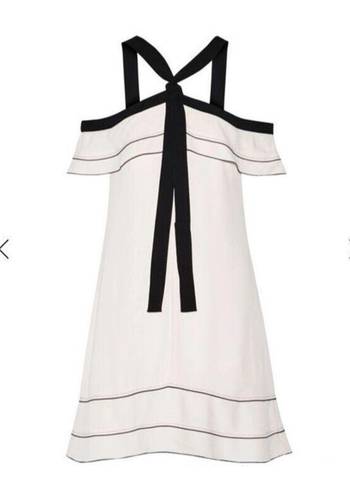 Proenza Schouler NWT. $1250  Off-the-shoulder bow crepe mini dress sz 6