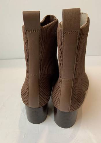 Everlane The Glove Ankle Boot Ribbed Reknit Toffee Brown