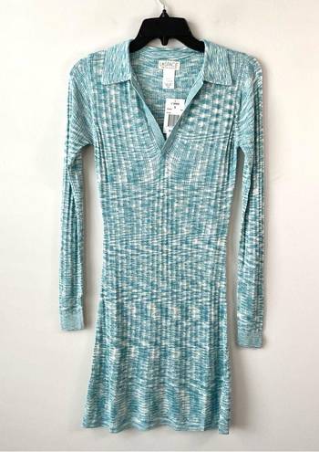 l*space L* Aria Rib Knit Dress Poolside Blue S