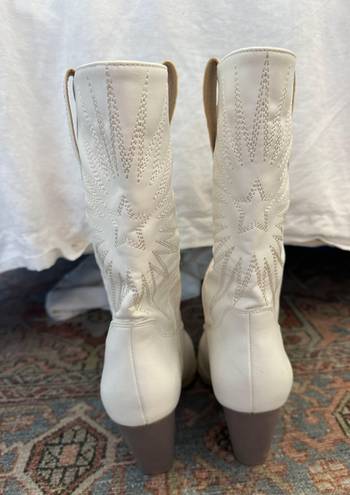 Cowboy / Cowgirl Boots White Size 10