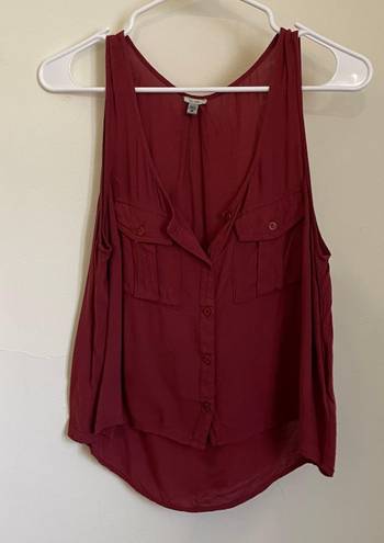 Ecote Red Flowy Tank 