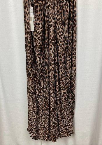 Good American  Leopard Print Always Fits Plisse Knotted Romper Sz.5-8(2x-5X) NWT