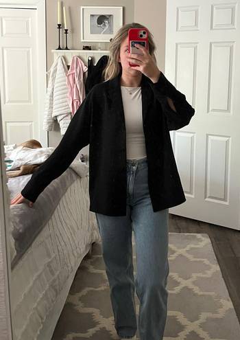 Aritzia Wilfred Black Relaxed Blazer